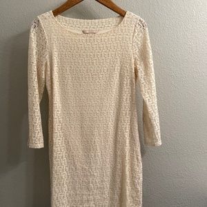 Banana Republic Off White Lace Dress